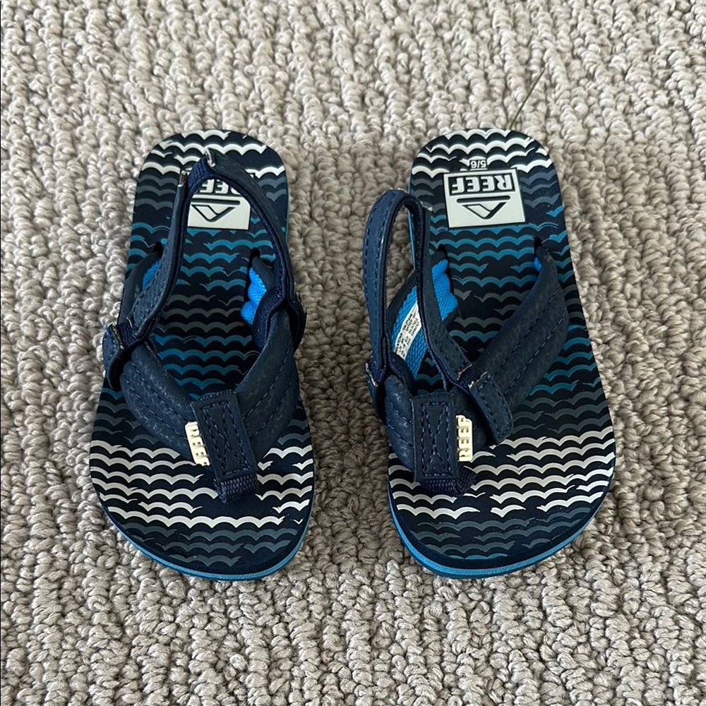 Reef Kids Blue Flip Flops